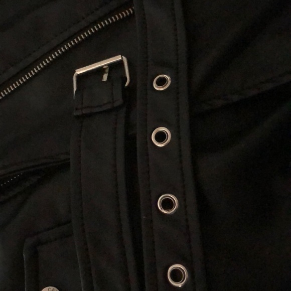 Black leather kids jacket with Matching belt - Picture 4 of 4